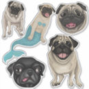 Search for fat dog stickers Pug