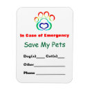 Search for rescue dogs rectangular magnets Cat
