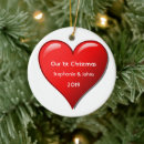 Search for 1st year married ornaments Our first christmas together