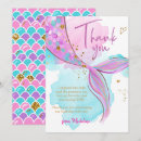 Search for mermaid thank you invitations Splish splash