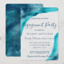 Search for ocean engagement party invitations Blue