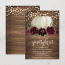 Search for rustic burgundy invitations Fall