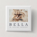 Search for pet square buttons In loving memory