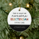 Search for electrician ornaments Funny
