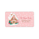 Search for gingerbread house return address labels Cookies