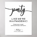 Search for funny party signs Black and white