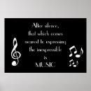 Search for black white music posters Musical notes