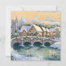 Search for village scene christmas cards Vintage