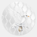 Search for dove wedding stickers Damask
