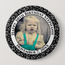 Search for 25th birthday buttons 25 years old