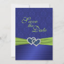 Search for royal blue save the dates Damask