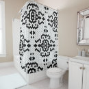 Search for black and white tribal shower curtains Modern