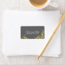 Search for gray wedding return address labels Gold