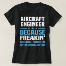 Search for aircraft engineer tshirts Job