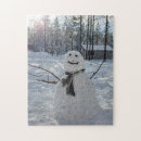 Recherche de bonhommes de neige puzzles Arbres