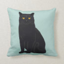 Recherche de black cat coussins Chat noir