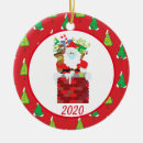 Search for santa face ornaments 2020
