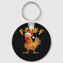 Search for christmas keychains Funny chicken