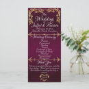 Search for purple and gold wedding wedding programs Plum