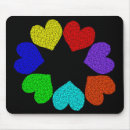 Search for heart floral mousepads Colourful