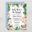 Recherche de partie jungle baby shower invitations Verdure