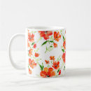Search for orange background mugs Flower