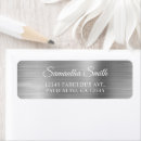Search for silver metallic return address labels Minimalist