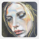 Search for abstract face stickers Women