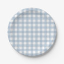 Search for blue gingham plates Minimalist