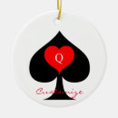 Search for queen of hearts ornaments White