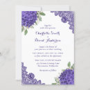 Search for purple hydrangea wedding invitations Rustic
