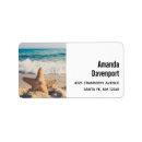 Search for white starfish return address labels Ocean