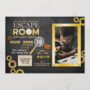 Search for clue party invitations Detective
