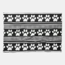 Search for dog paw tea towels Black