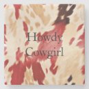 Search for cowhide coasters Cowgirl