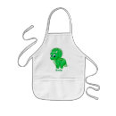 Search for cartoon dino aprons Green