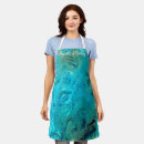 Search for artistic design aprons Blue