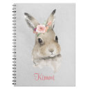 Search for cute bunny rabbit notebooks Watercolor