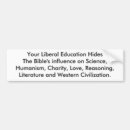 Search for educated bumper stickers Liberal