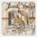 Search for burlap and lace wedding stickers Elegant