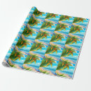 Search for beach scene wrapping paper Palm trees