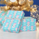 Search for pink snowman wrapping paper Christmas pattern