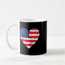 Search for american flag heart mugs July 4th
