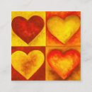 Recherche de coeur rouge cartes visite Amour