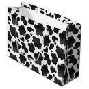 Search for cow print gift bags Black and white