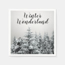 Search for winter wonderland napkins Snowy