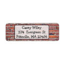 Search for brick wall return address labels Background