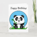 Search for panda birthday cards Black and white