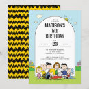 Search for peanuts birthday invitations Charlie brown