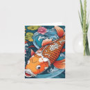 Recherche de koi japonais vœux cartes Poisson